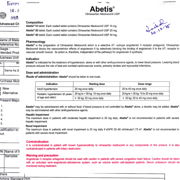 ABETIS LEAFLET(L - 15" x W - 14" x H - 7.3")